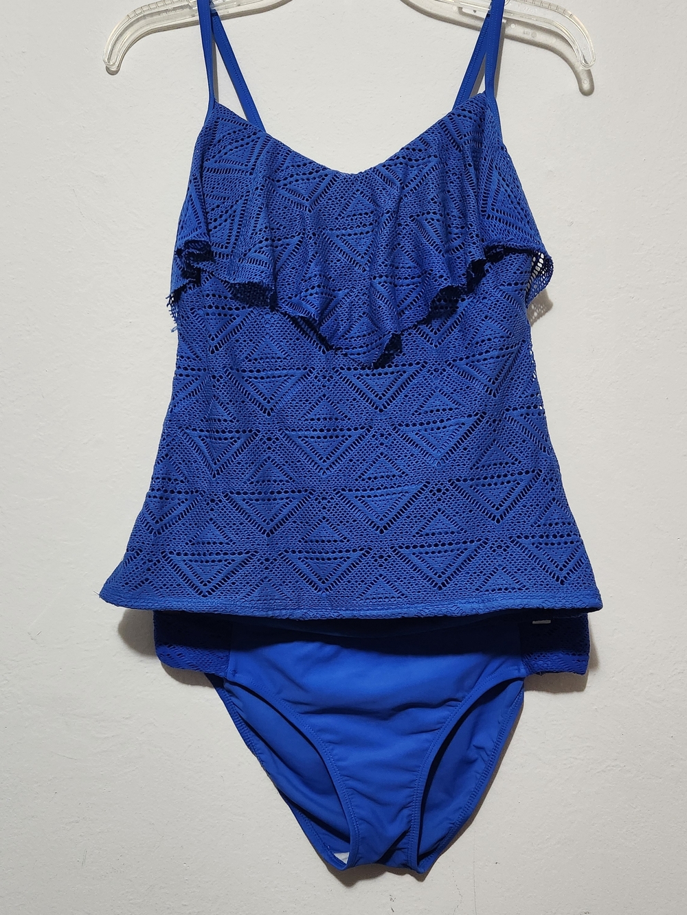 Bahia by Christina 2 pc Tankini Bikini Bathing Suit, Royal Blue, Large C01-0243